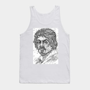 CARAVAGGIO ink portrait Tank Top